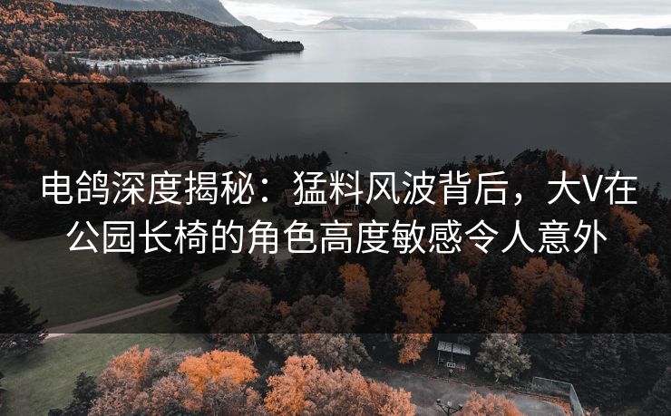 电鸽深度揭秘：猛料风波背后，大V在公园长椅的角色高度敏感令人意外