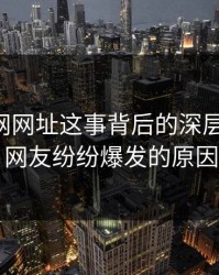 揭秘51网网址这事背后的深层次原因：网友纷纷爆发的原因