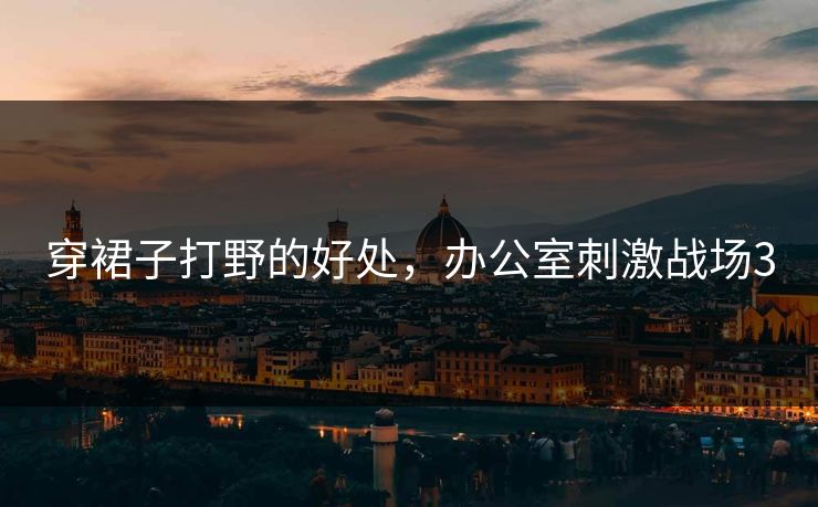 穿裙子打野的好处，办公室刺激战场3