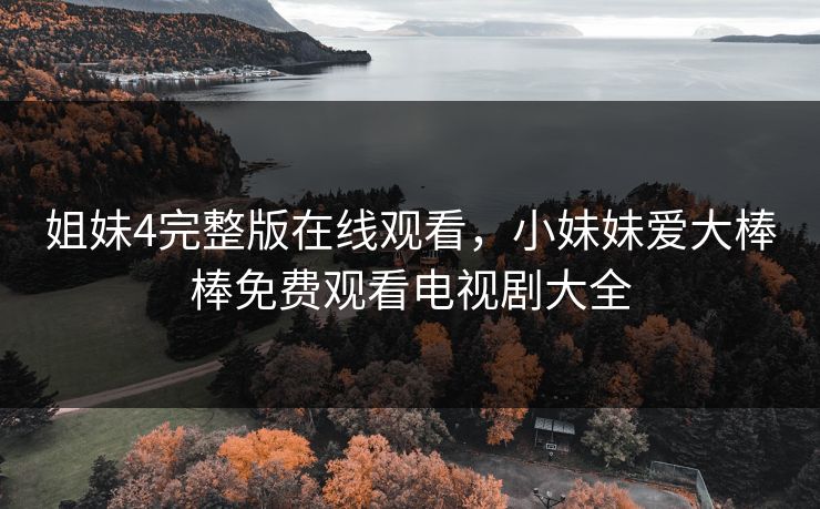 姐妹4完整版在线观看，小妹妹爱大棒棒免费观看电视剧大全